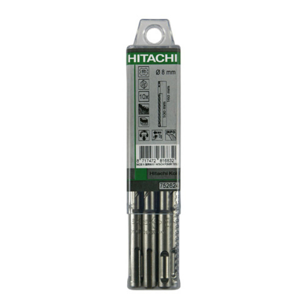 Foret SDS-plus 11x160 mm - Lot de 10 - HIKOKI - 782639