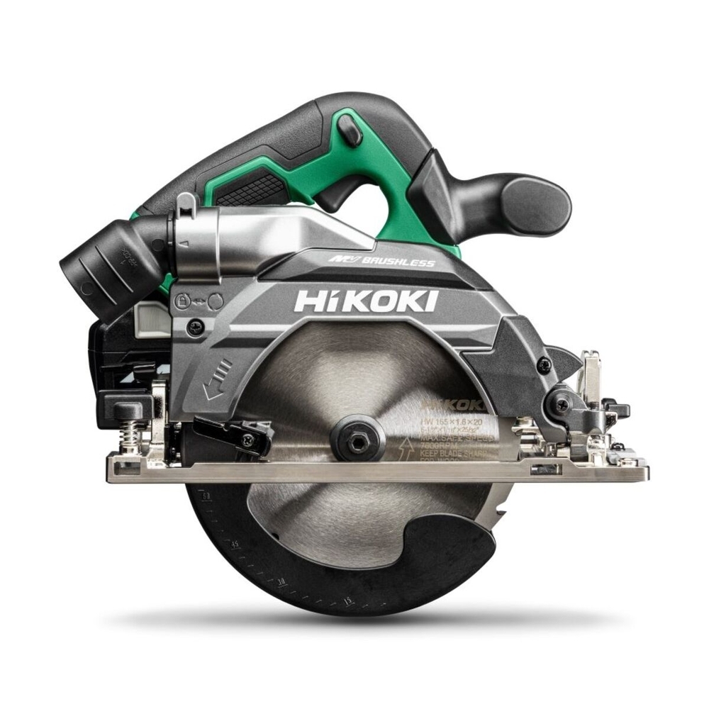 SCIE CIRCULAIRE sans fil 36V - BRUSHLESS - 165MM - PROFONDEUR DE COUPE 66MM - AXE 20MM - 2x MV-A [36V 2,5Ah / 18V 5,0Ah] en HSC IV - HIKOKI - C3606DBWPZ