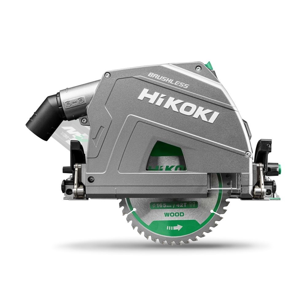 SCIE CIRCULAIRE PLONGEANTE sans fil 36V - BRUSHLESS - 165MM - PROFONDEUR DE COUPE 66MM - AXE 20MM - MV - EXCLUSIVE (sans chargeur ni batteries) en HSC IV - HIKOKI - C3606DPAW2Z