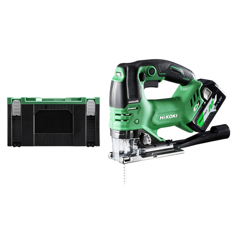 SCIE SAUTEUSE sans fil 36V - POIGNEE EN ARCEAU - BRUSHLESS - 160MM - 2x MV-A [36V 2,5Ah / 18V 5,0Ah] en HSC III - HIKOKI - CJ36DAWRZ