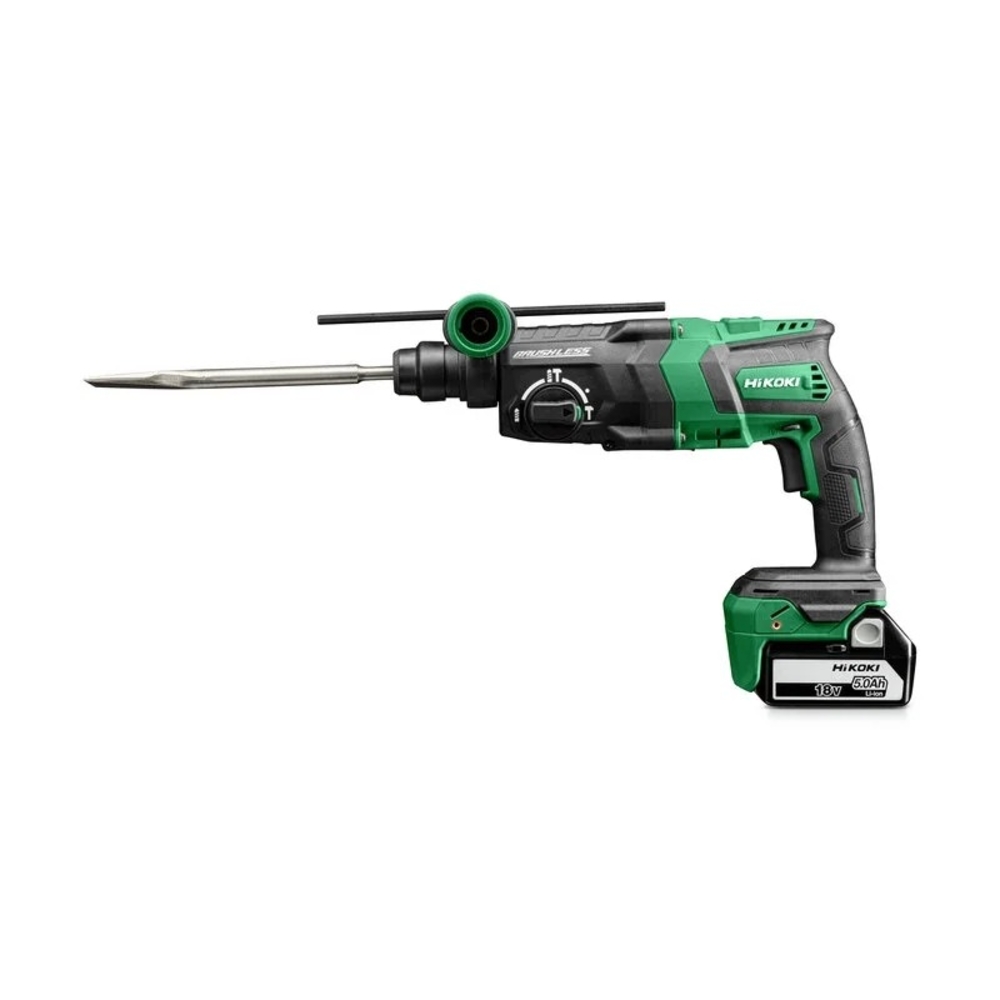 Perfo-burineur SDS+ 26mm brushless 18V 5Ah Li-ion 3,2J- autostop - HIKOKI - DH18DPCWPZ