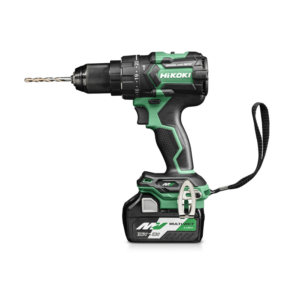 PERCEUSE-Visseuse À PERCUSSION sans fil 36V - BRUSHLESS - 155 Nm - 2x MV-A [36V 2,5Ah / 18V 5,0Ah] - RFC - en HSC II - HIKOKI - DV36DCWRZ