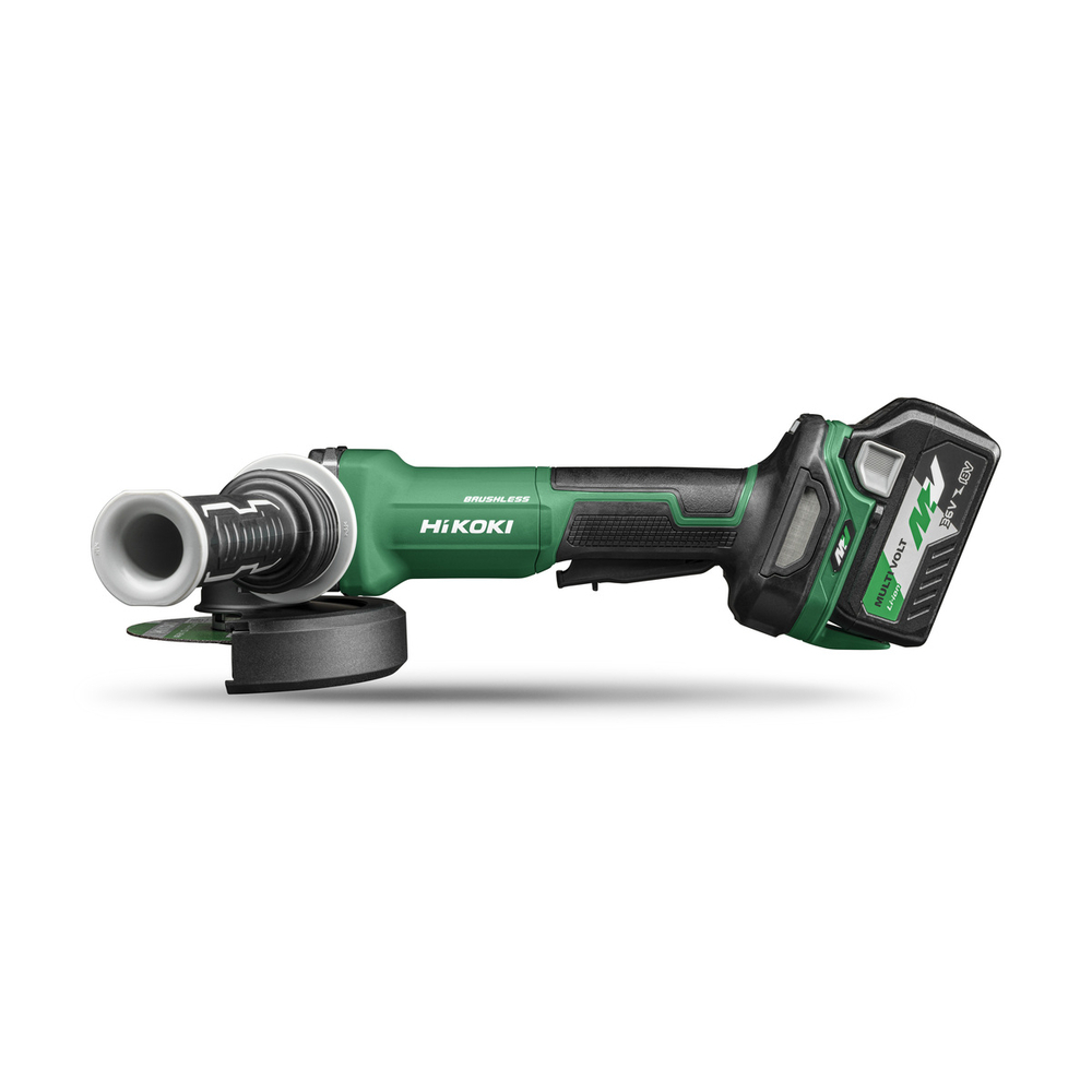 Meuleuse d'angle sans fil 36V - BRUSHLESS - 125MM -1500W - FREIN MOTEUR - VITESSE VARIABLE - INTERRUPTEUR HOMME MORT - 2x MV-A [36V 2,5Ah / 18V 5,0Ah] en HSC III - HIKOKI - G3613DVFWQZ