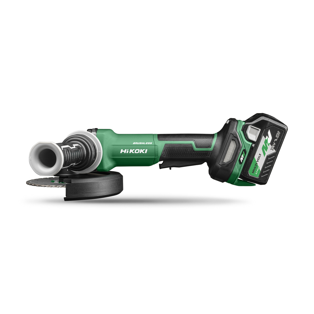 Meuleuse d'angle sans fil 36V - BRUSHLESS - 150MM -1500W - FREIN MOTEUR - VITESSE VARIABLE - INTERRUPTEUR HOMME MORT - 2x MV-A [36V 2,5Ah / 18V 5,0Ah] en HSC III - HIKOKI - G3615DVFWQZ