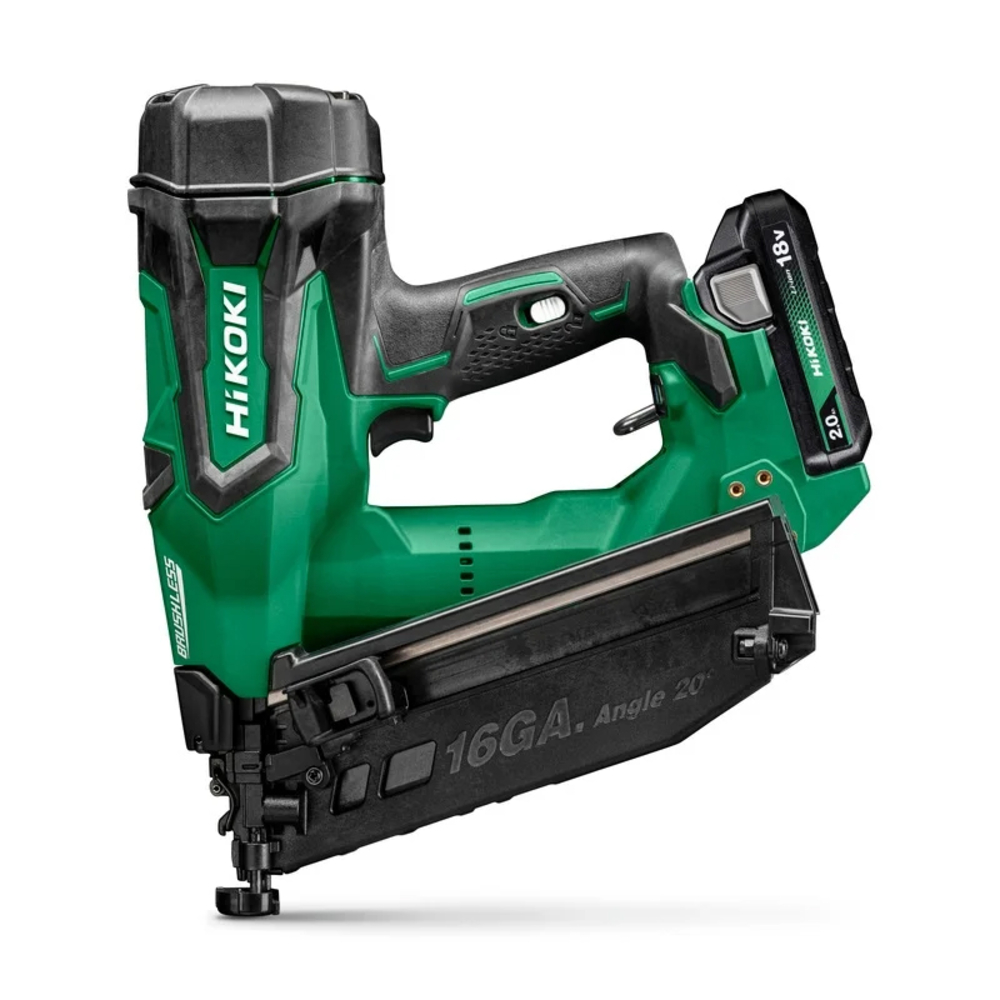 Cloueur finition 32-65mm - 18V 2Ah (BSL1820m) brushless - brads 20° gauge 16 - HIKOKI - NT1865DAWYZ