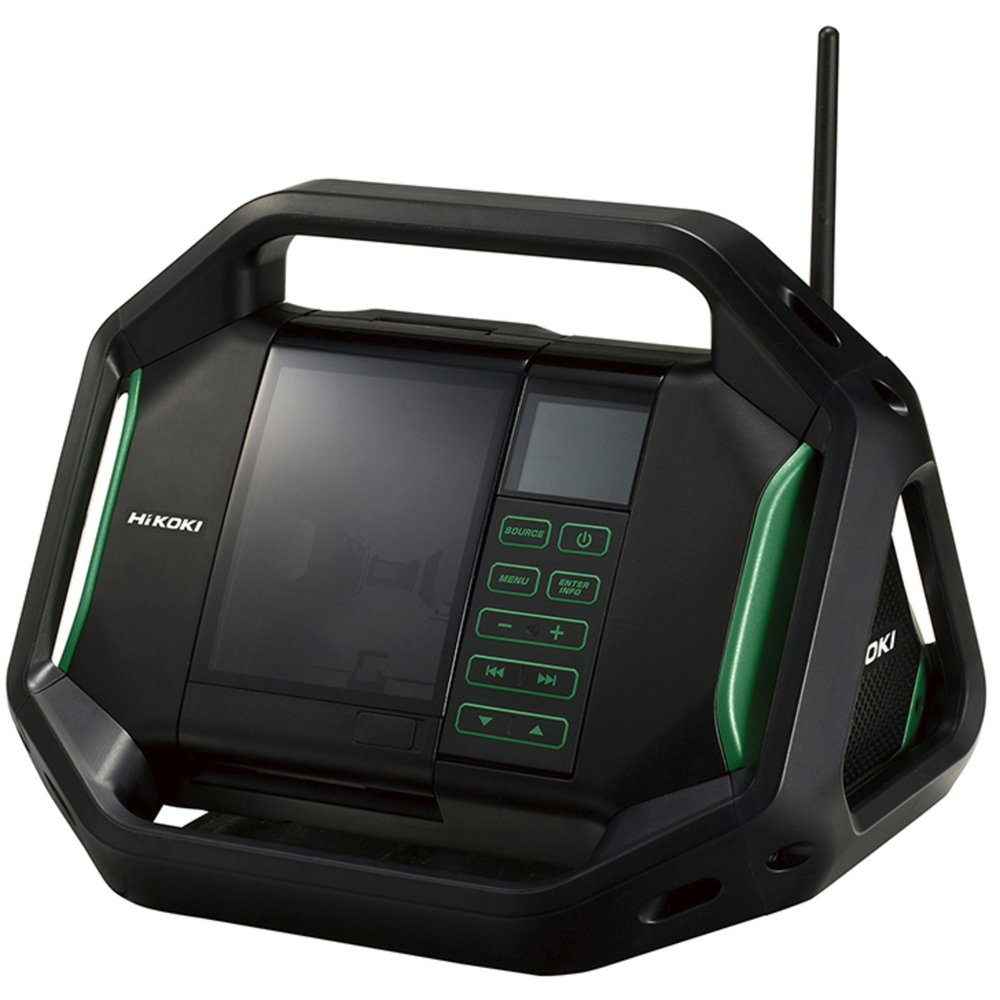 Radio numérique sur accu - 14,4 - 18 V / 2 x 7 W / 76,4 dB - Exclusif chargeur et accus - HIKOKI - UR18DSALW4Z