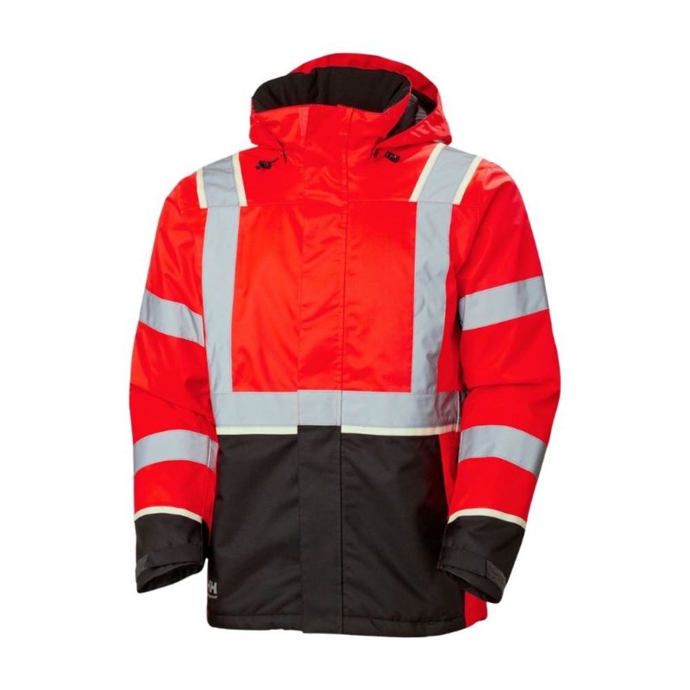 Veste d'hiver UC-ME rouge haute visibilité/ébène - HELLY HANSEN - 71355_169