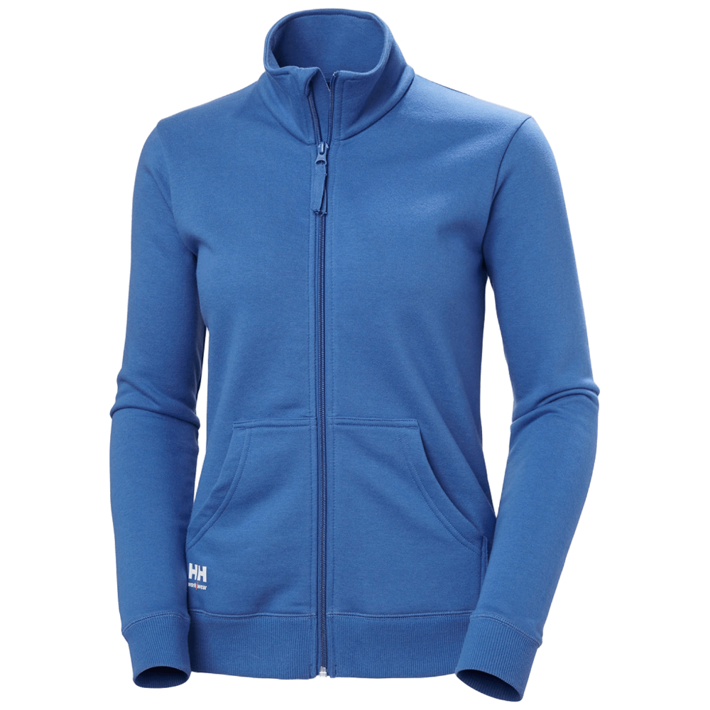Sweatshirt femme zippé Classic bleu pierre - HELLY HANSEN - 79321_558