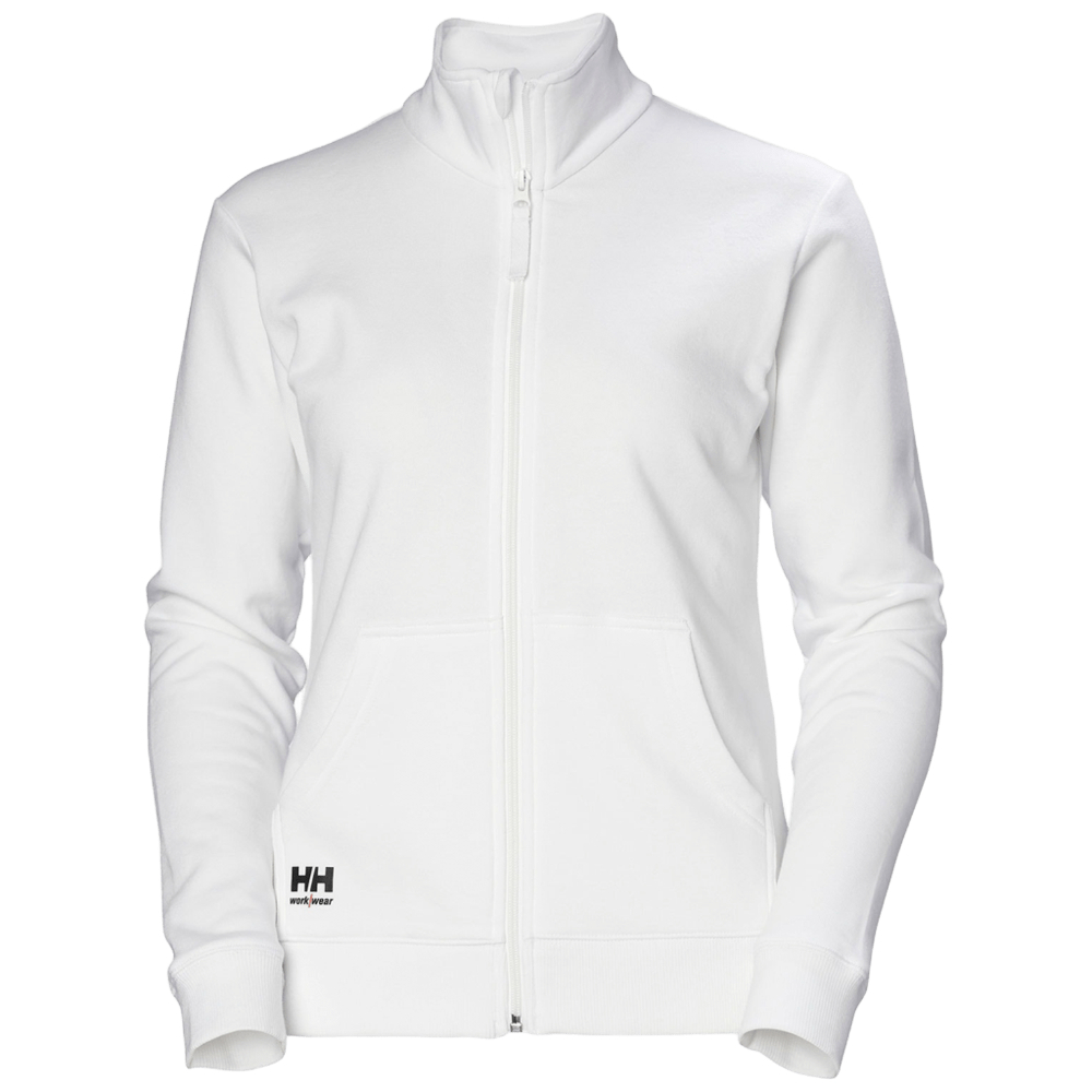 Sweatshirt femme zippé Classic blanc - HELLY HANSEN - 79321_900