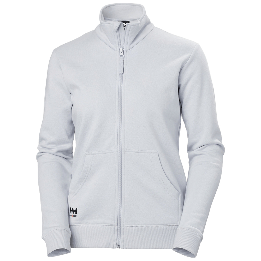 Sweatshirt femme zippé Classic gris brouillard - HELLY HANSEN - 79321_910