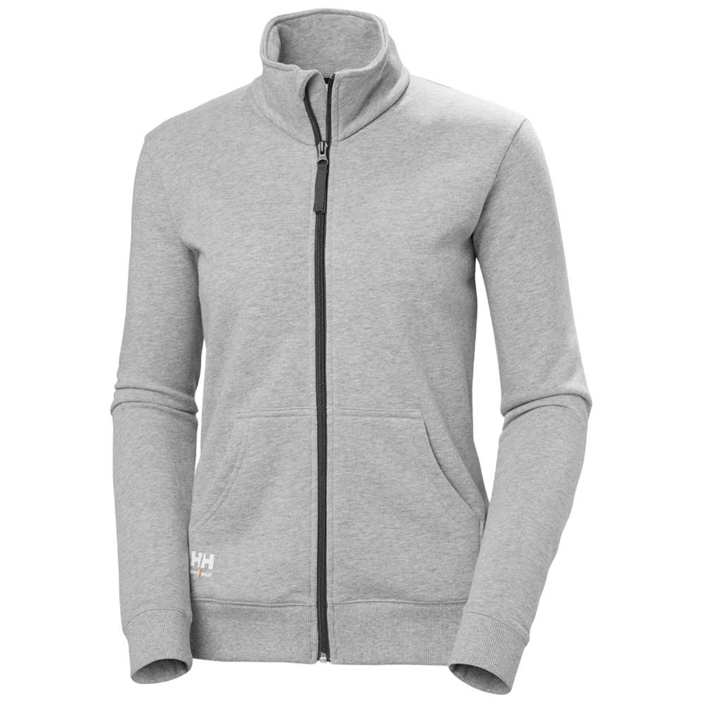 Sweatshirt femme zippé Classic gris mélangé - HELLY HANSEN - 79321_930