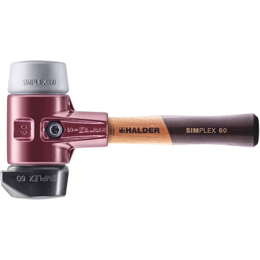 Maillet SIMPLEX avec boîtier en fonte malléable et manche en bois diam 60  - HALDER - 3023.262