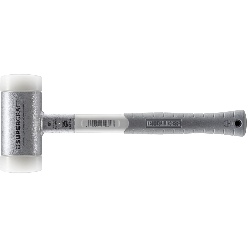 Maillet SUPERCRAFT sans rebond avec manche tri composant diam 60 nylon - HALDER - 3399.060