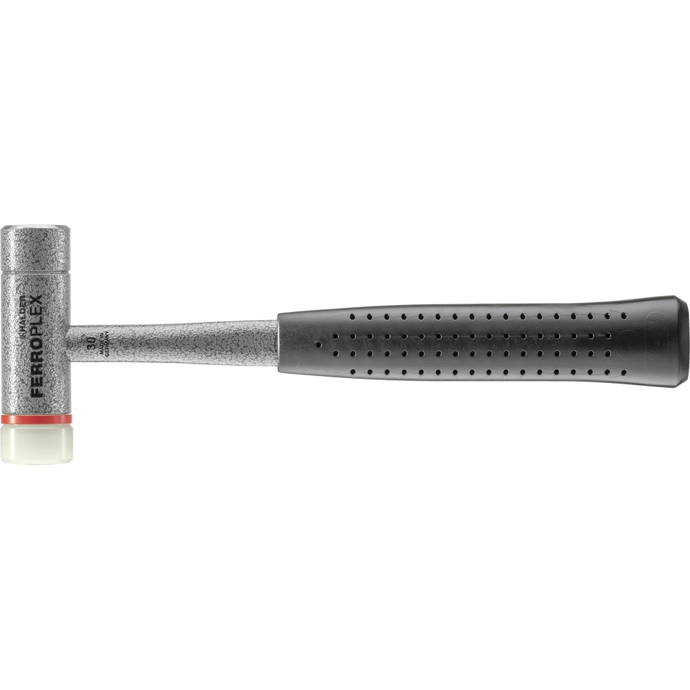 Marteau FERROPLEX poignée en tube d'acier diam 30 600 g - HALDER - 3677.030