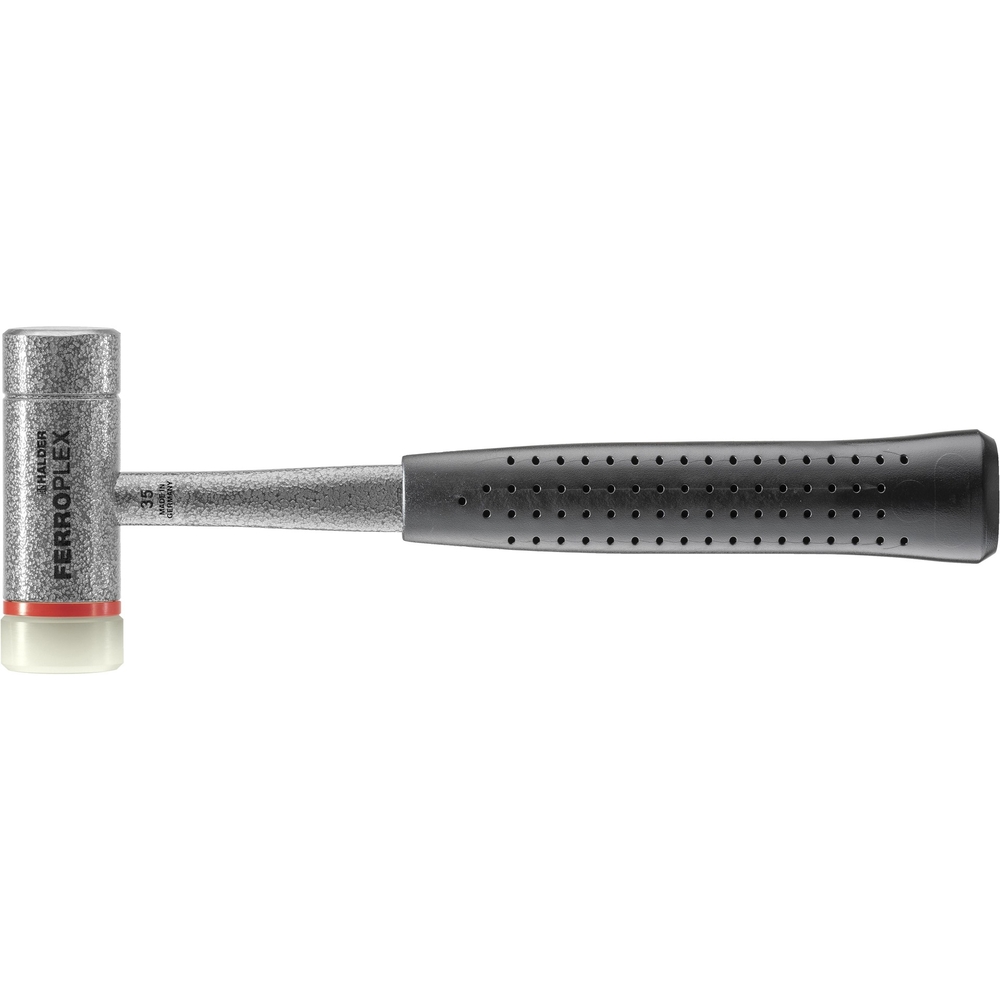 Marteau FERROPLEX poignée en tube d'acier diam 35 800 g - HALDER - 3677.035