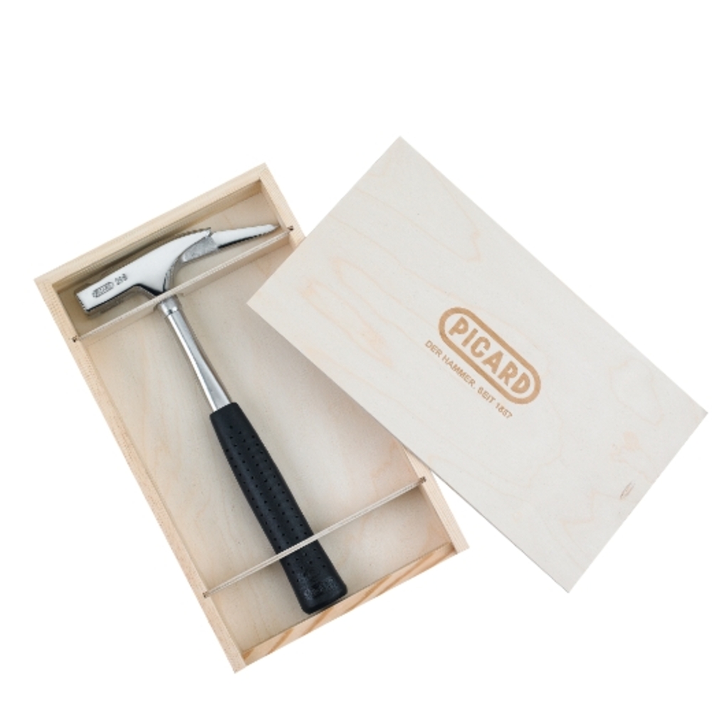 Marteau de couvreur No H 298e chromé boîte en bois PICARD - H0029850