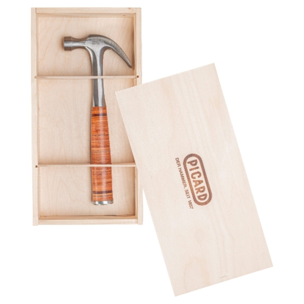 Marteau fendu en acier plein No H 791 16 mm dans boîte en bois PICARD - H0079100-16