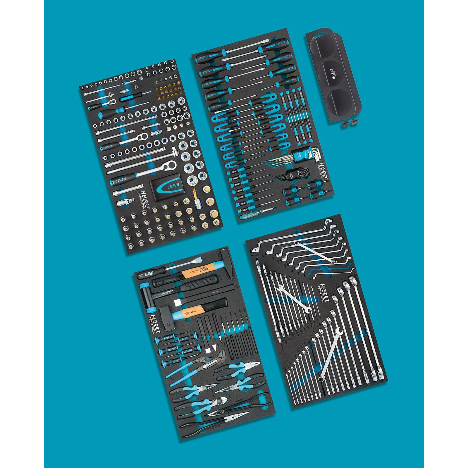 Assortiment d'outils 317 pièces garniture mousse bimatière Safety-Insert-System HAZET - 0-179XL/317