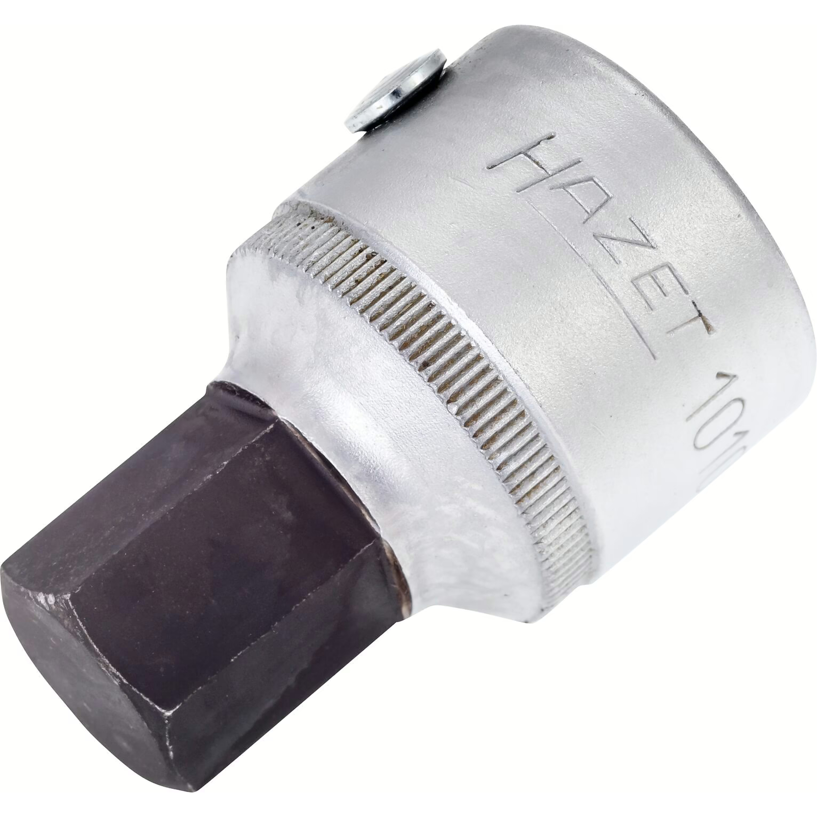 Douille mâle carré creux 3/4 pouce 19 mm avec moletage et tige débloque-goupille HAZET - 1010-19
