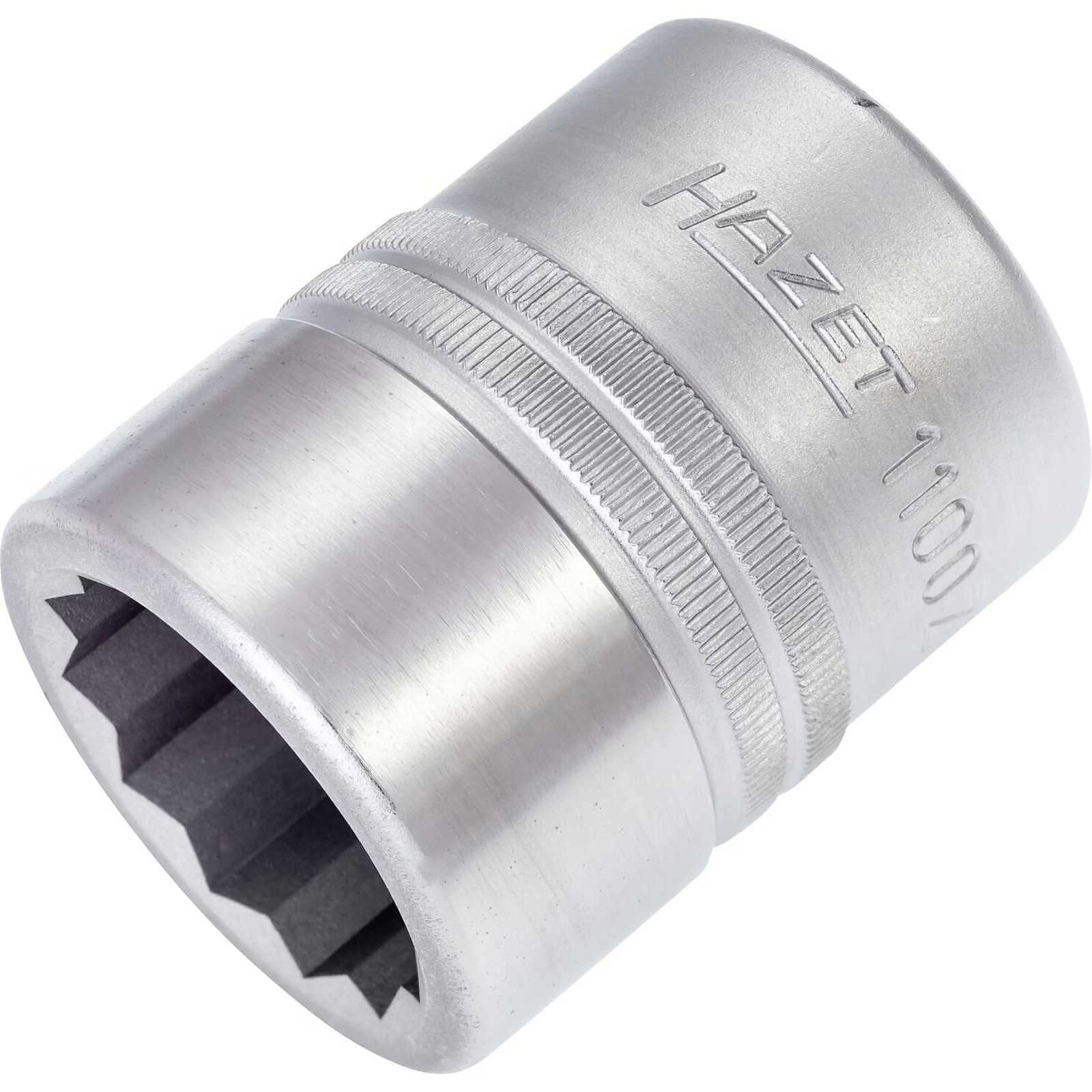 Douille carré creux 1 pouce 32 mm profil 12 pans avec tige débloquage goupille HAZET - 1100Z-32
