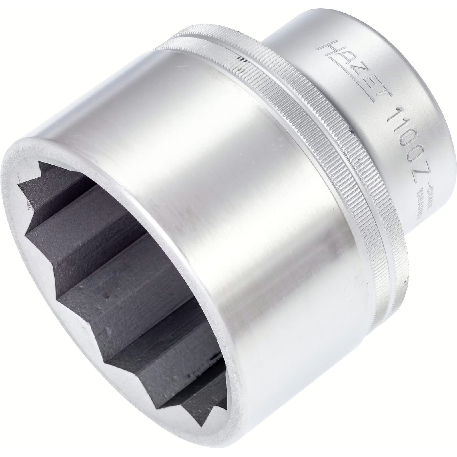 Douille carré creux 1 pouce 65 mm profil 12 pans avec tige débloquage goupille HAZET - 1100Z-65