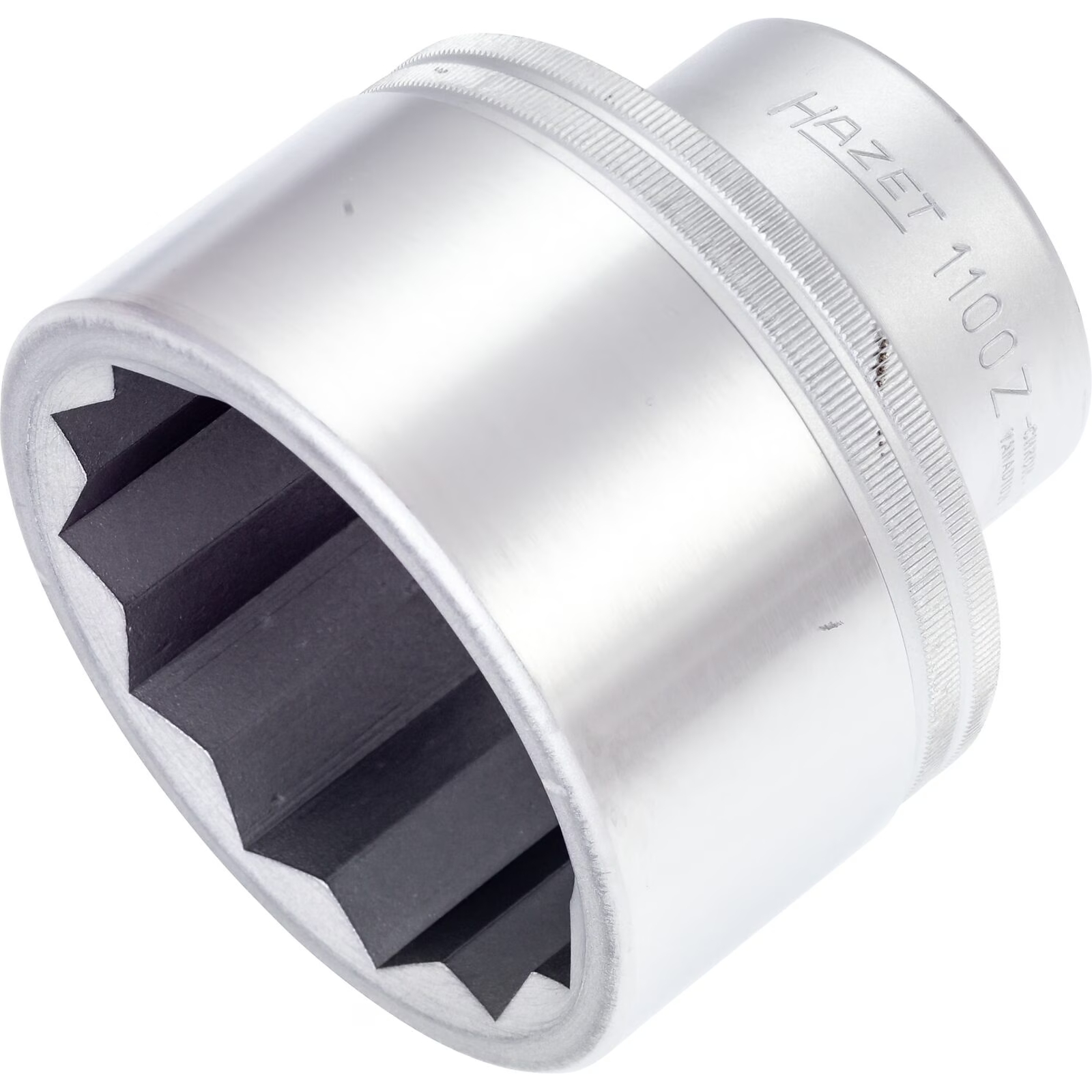 Douille carré creux 1 pouce 12 pans taille 70 mm avec tige de déblocage HAZET - 1100Z-70