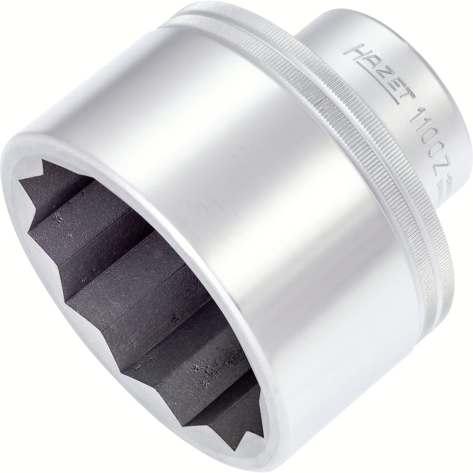 Douille carré creux 1 pouce 12 pans 80 mm avec tige de déblocage HAZET - 1100Z-80