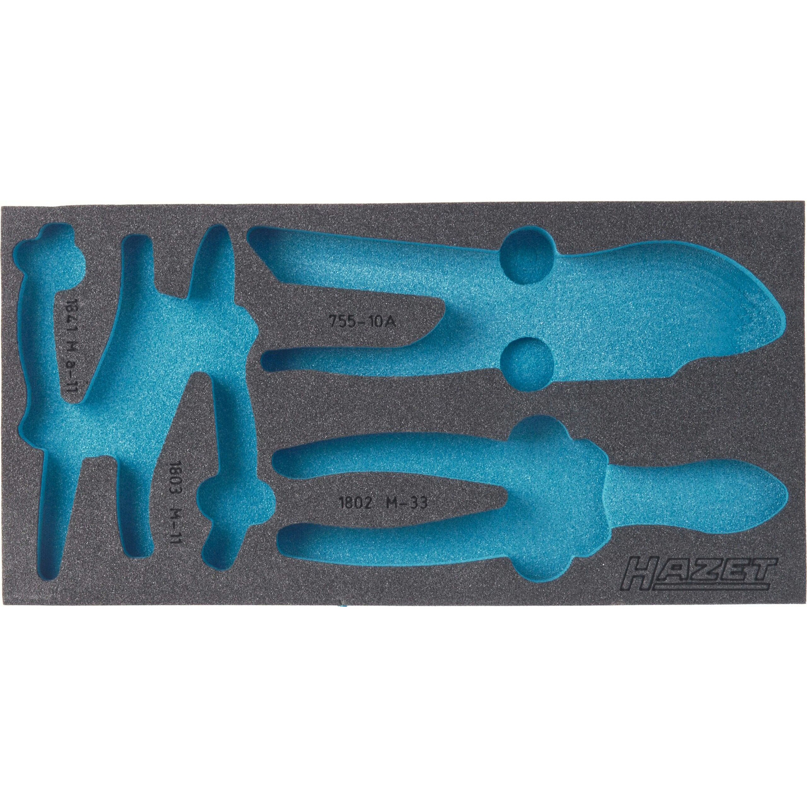Garniture mousse souple bimatière 342 x 172 mm vide HAZET - 163-121L