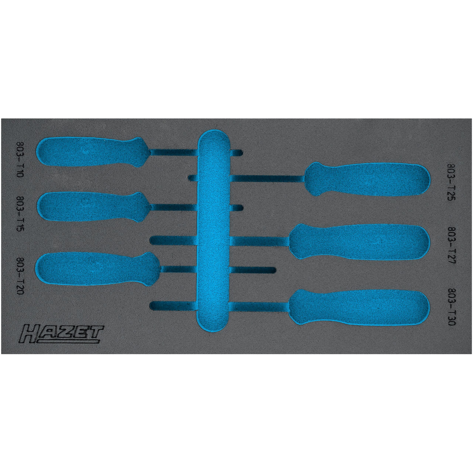 Garniture mousse souple bimatière 342 x 172 mm vide Safety-Insert-System HAZET - 163-225L