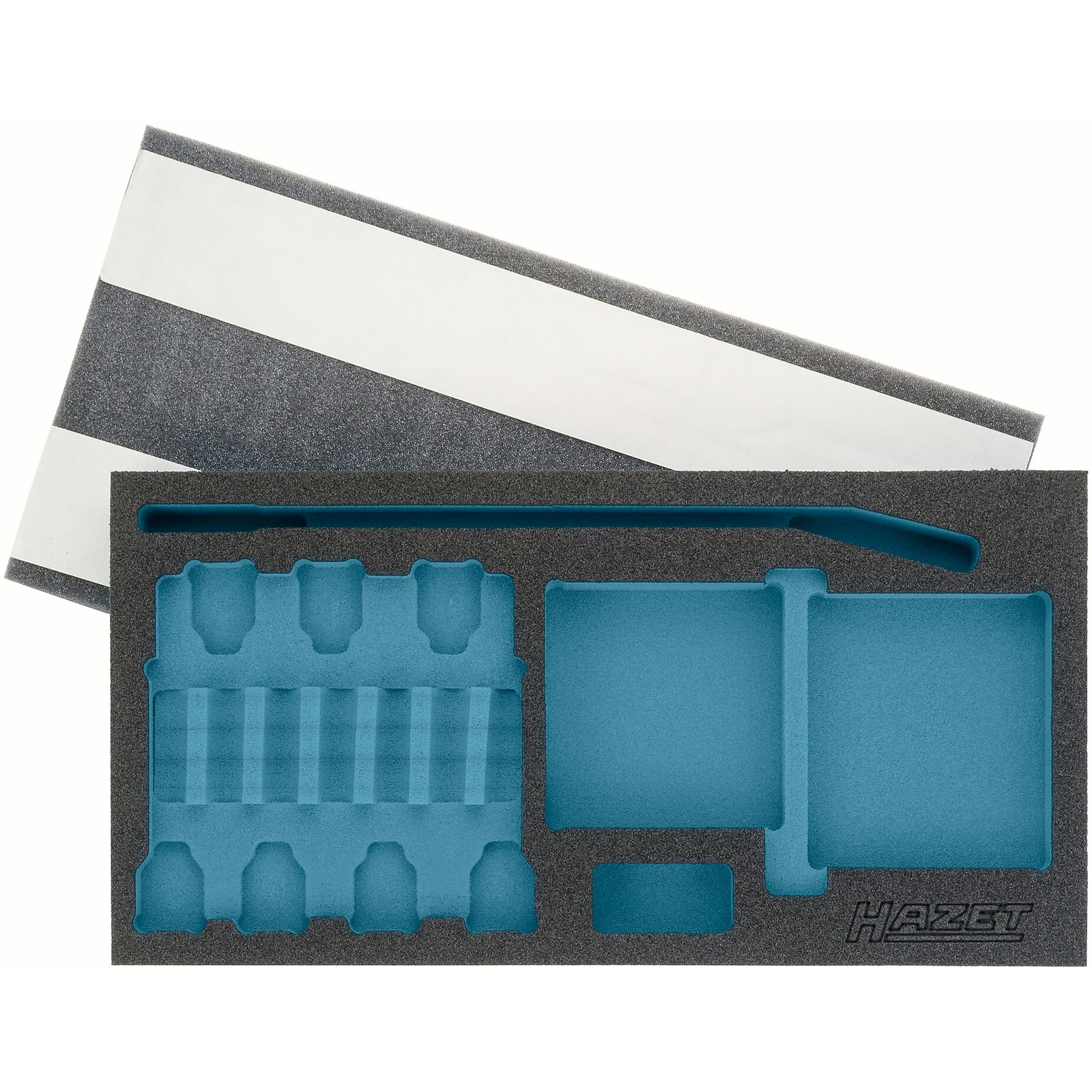 Garniture mousse souple bimatière 342 x 172 mm vide Safety-Insert-System HAZET - 163-256L