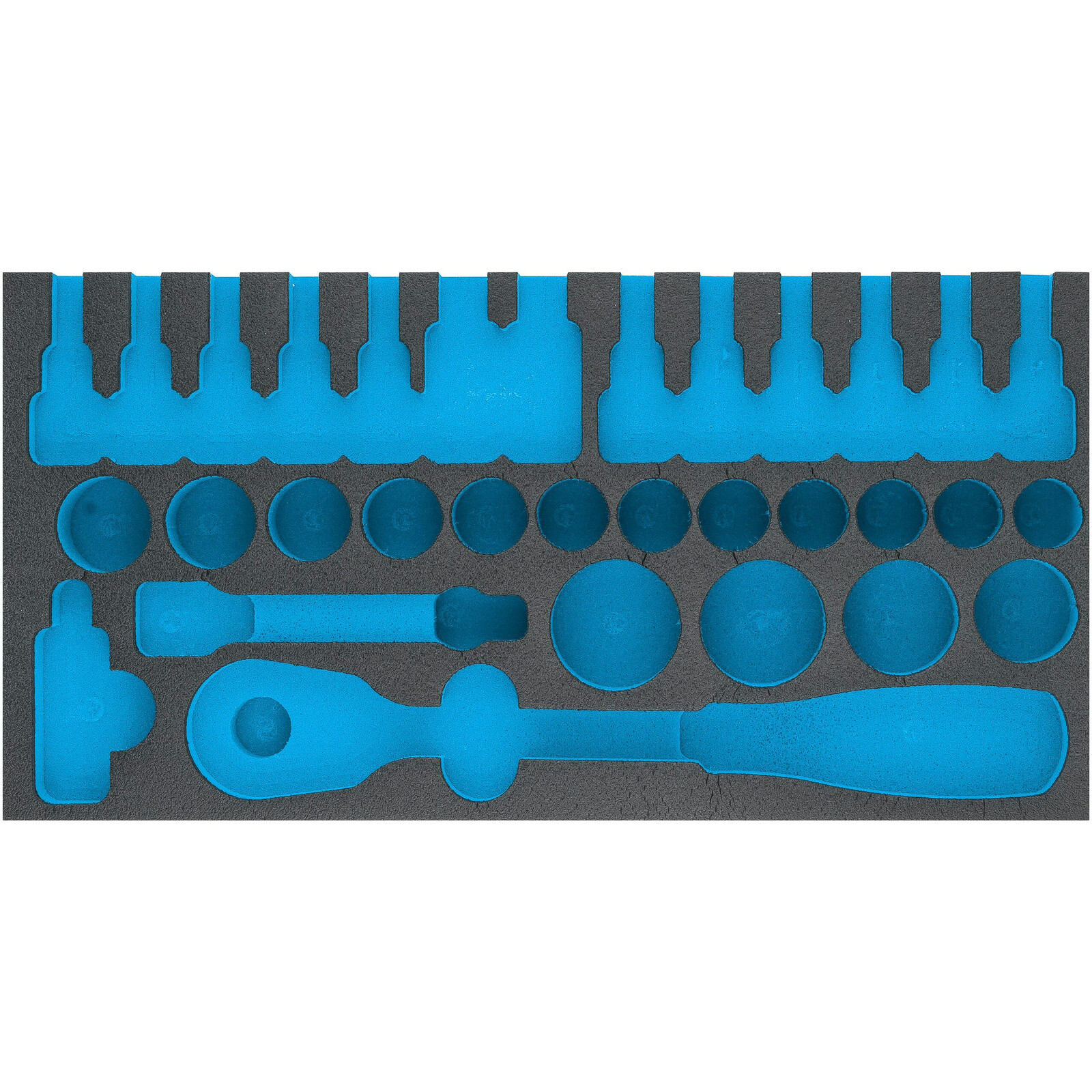 Garniture mousse souple bimatière 342 x 172 mm vide HAZET - 163-272L