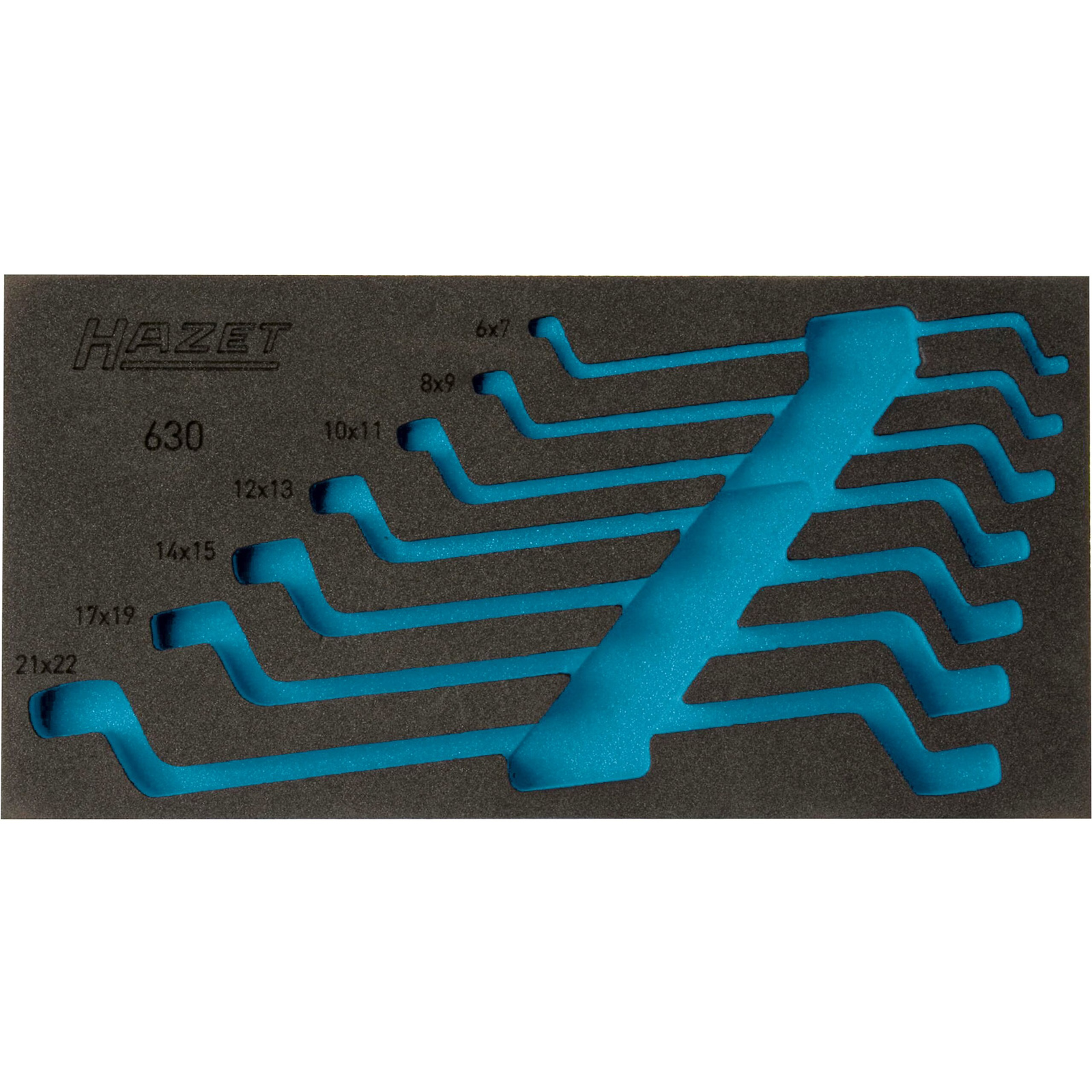 Garniture mousse souple bimatière 342 x 172 mm vide HAZET - 163-296L