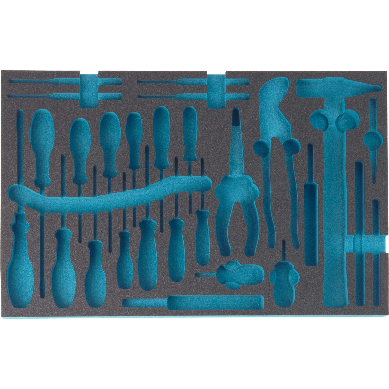 Garniture mousse souple bimatière 519 x 342 mm vide HAZET - 163-31L