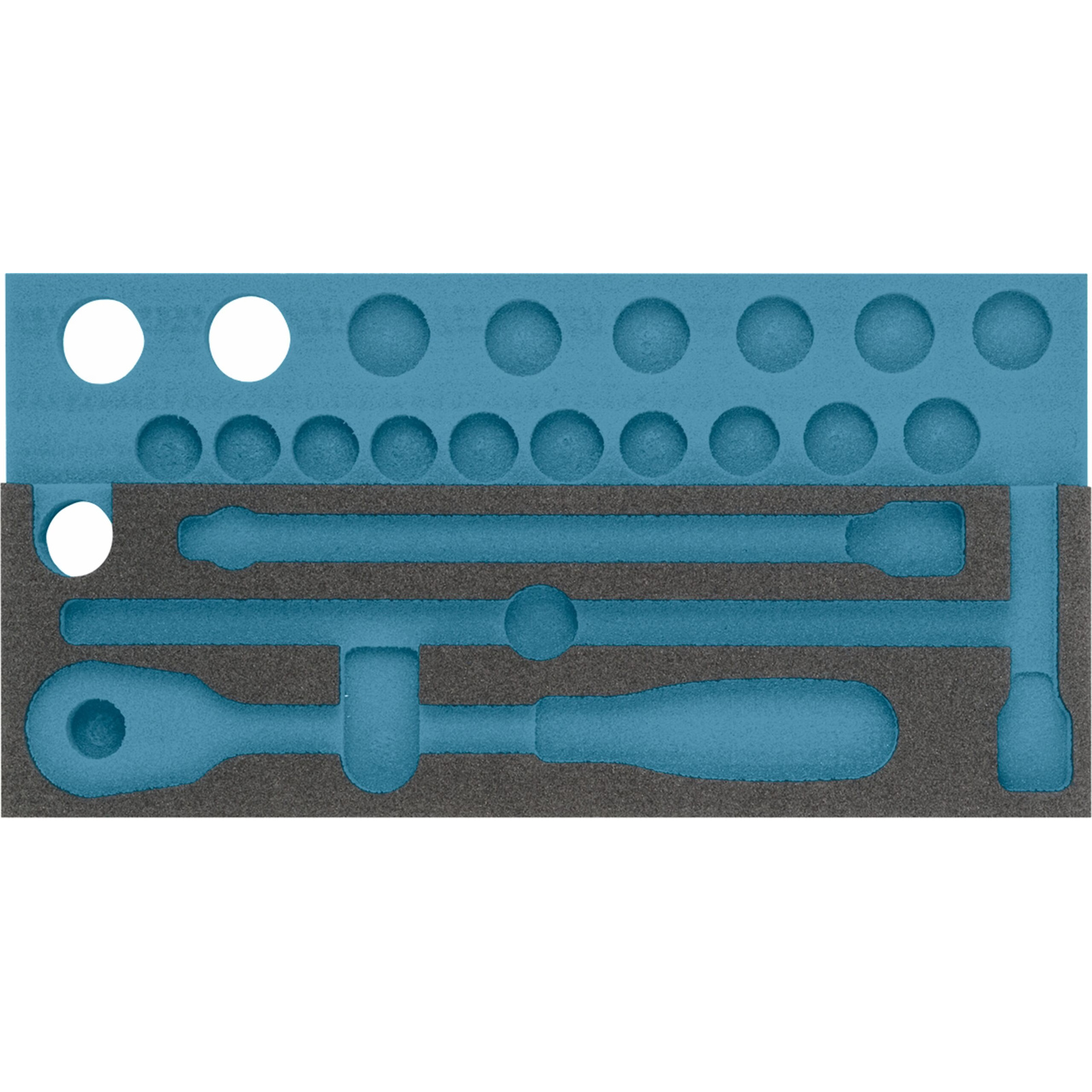 Garniture mousse souple bimatière 342 x 172 mm vide pour 900AZ HAZET - 163-357L