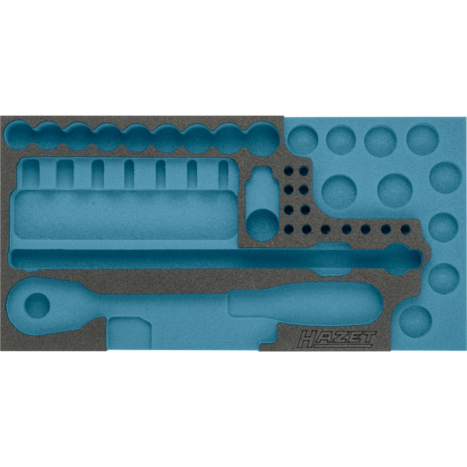Garniture mousse souple bimatière 342 x 172 mm Safety-Insert-System vide HAZET - 163-359L