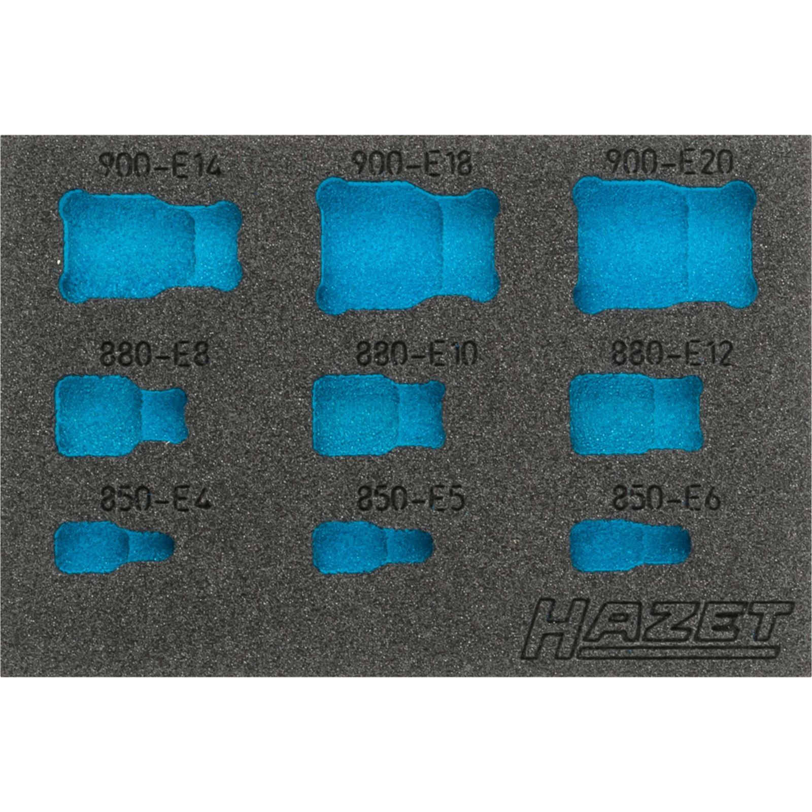 Garniture mousse souple bimatière 172 x 114 mm vide Safety-Insert-System pour 1557/9 HAZET - 163-360L