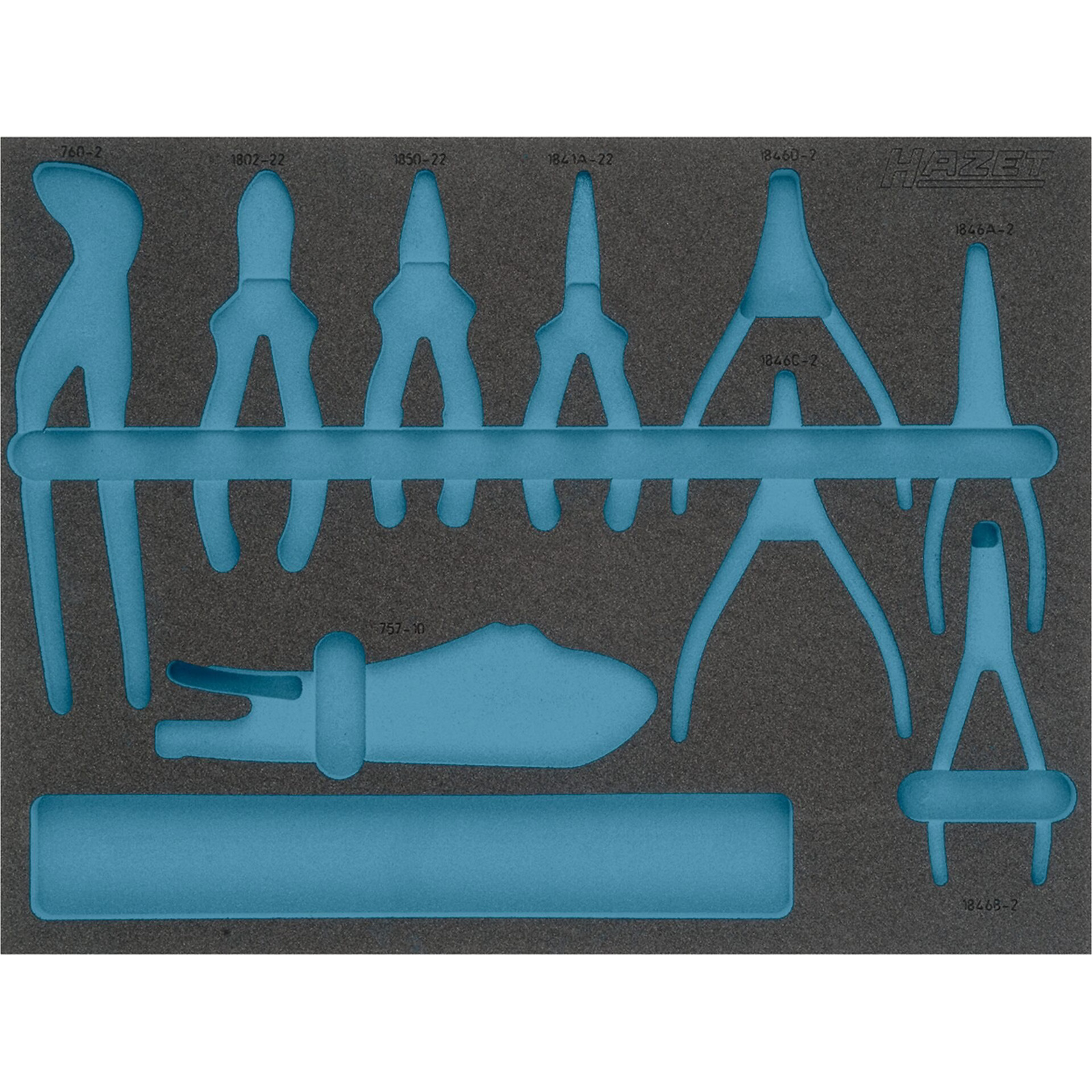 Garniture mousse souple bimatière 519 x 392 mm vide HAZET - 163-370L
