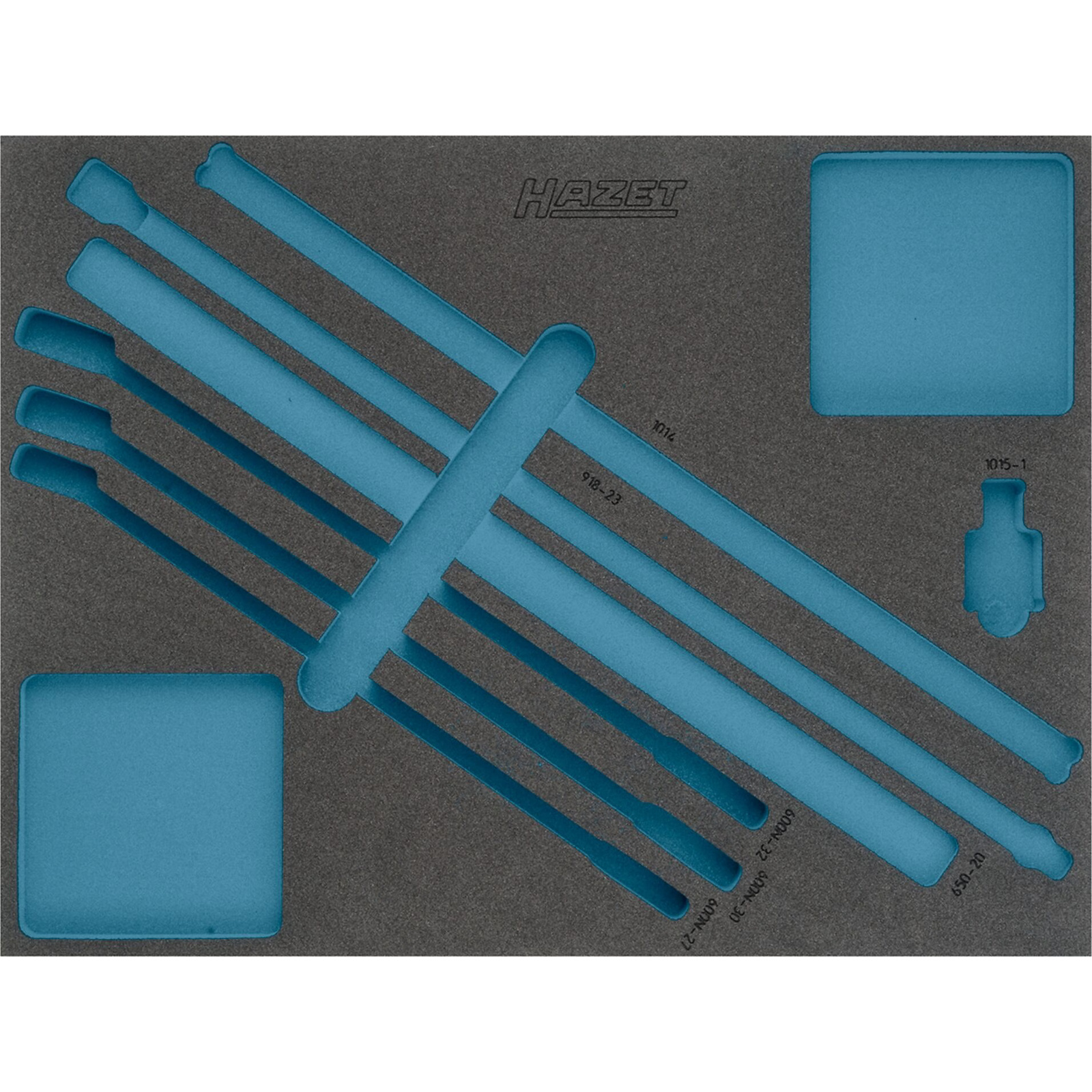 Garniture mousse souple bimatière 519 x 392 mm vide Safety-Insert-System HAZET - 163-371L