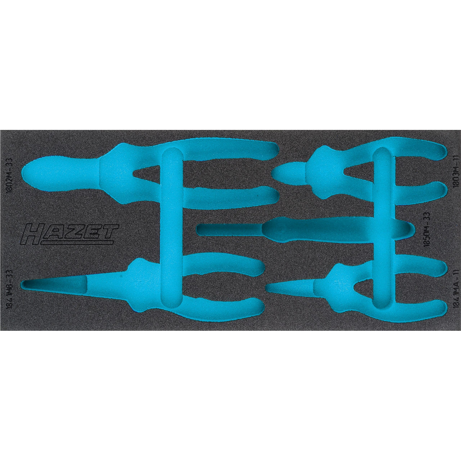 Garniture mousse souple bimatière 392 x 172 mm vide Safety-Insert-System HAZET - 163-375L