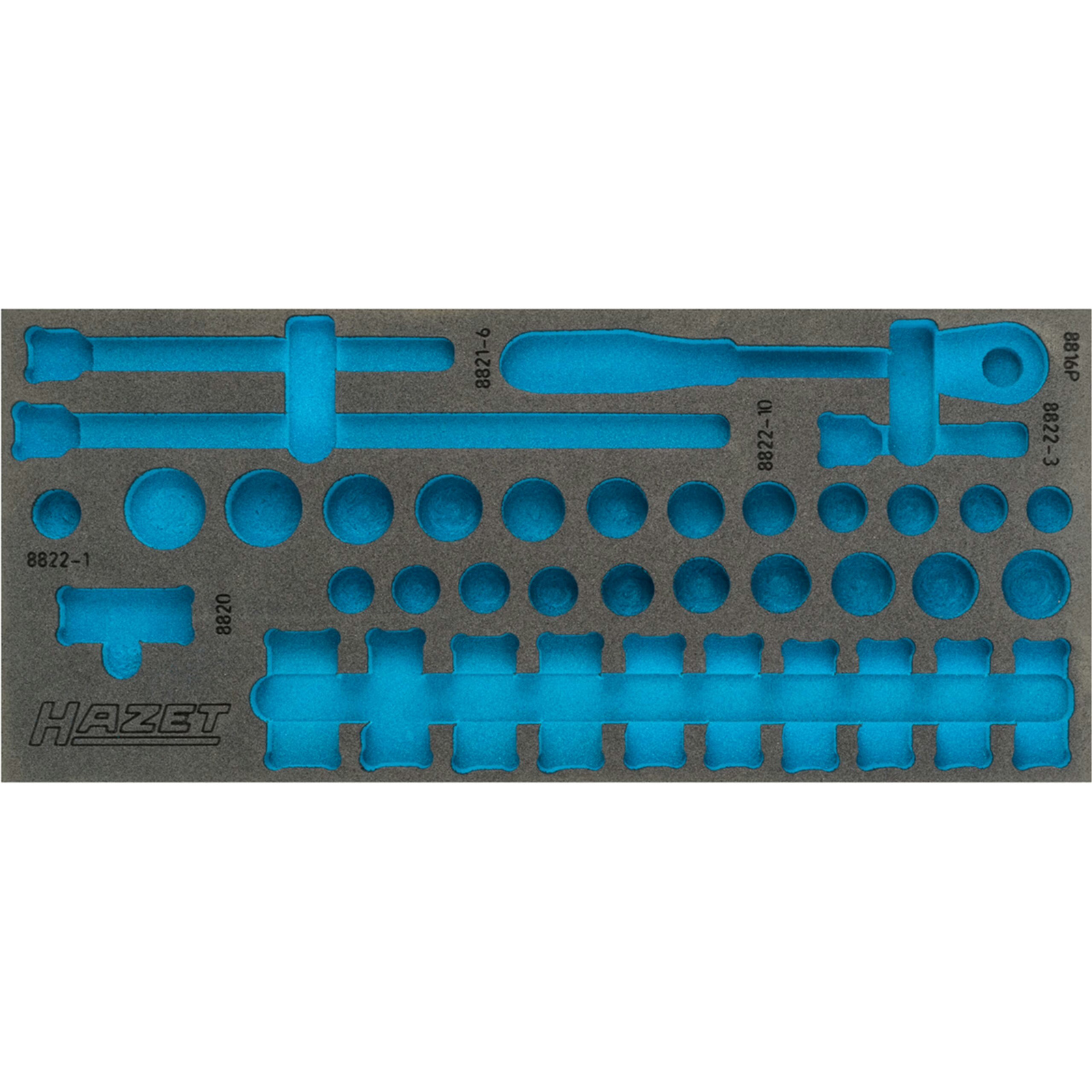 Garniture mousse souple bimatière 392 x 172 mm vide HAZET - 163-379L