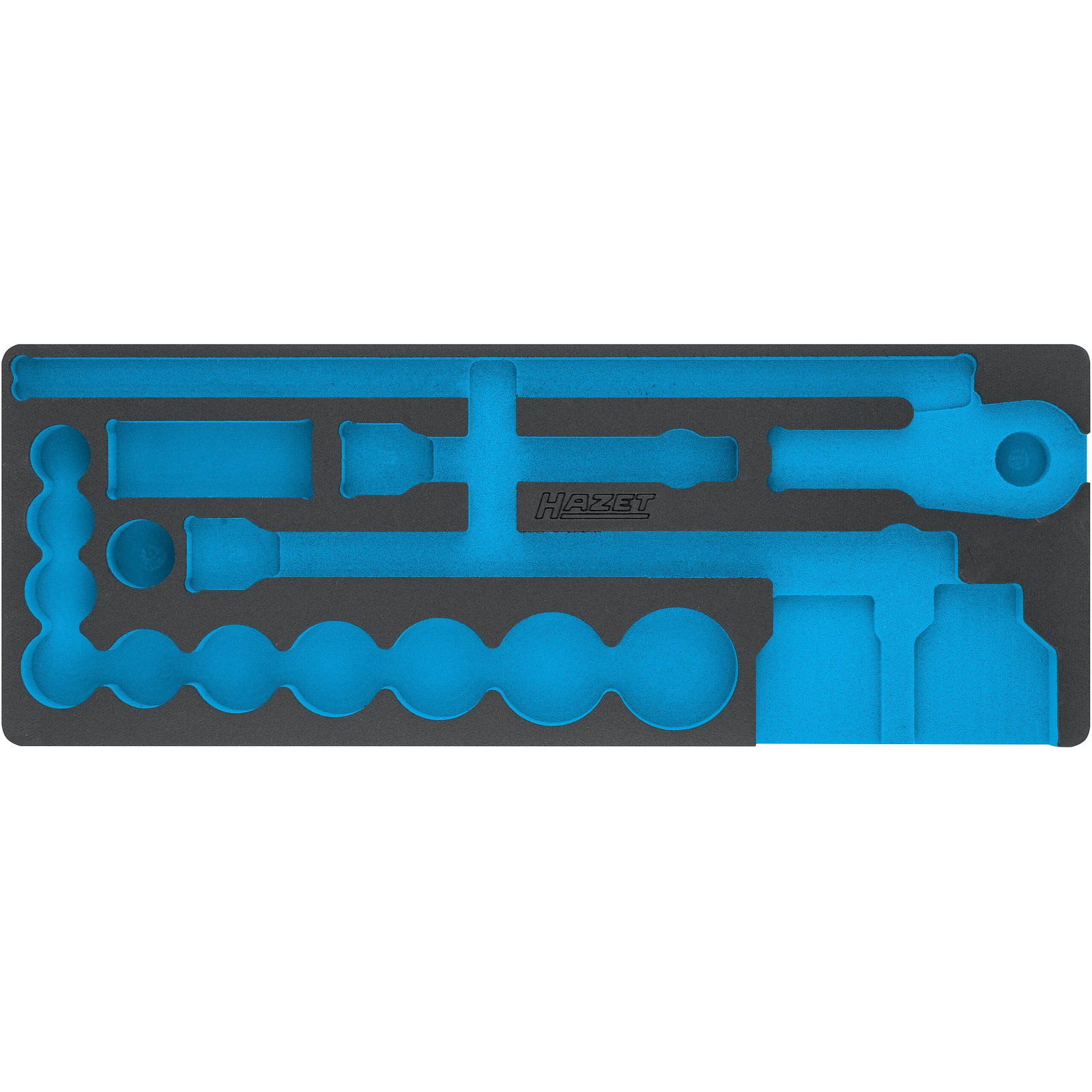 Garniture mousse souple bimatière 570 x 220 mm Safety-Insert-System vide HAZET - 163-399L