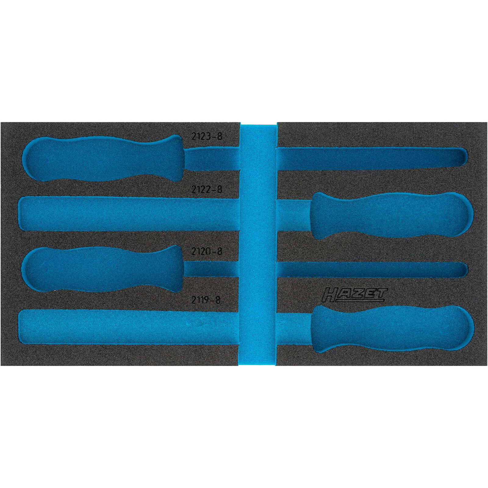 Garniture mousse souple bimatière 342 x 172 mm Safety-Insert-System vide HAZET - 163-426L