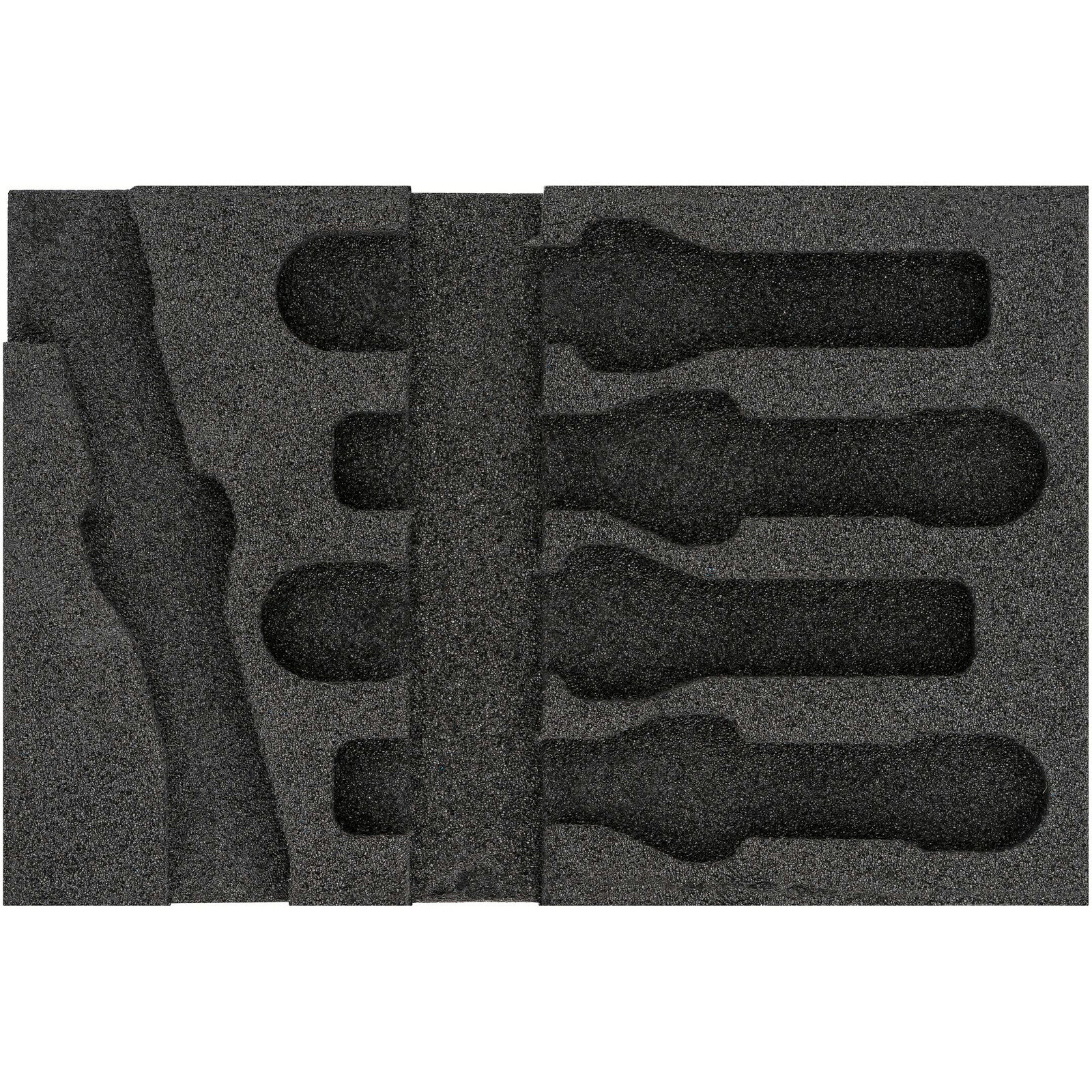 Garniture mousse souple bimatière 172 x 114 mm vide Safety-Insert-System HAZET - 163-467L