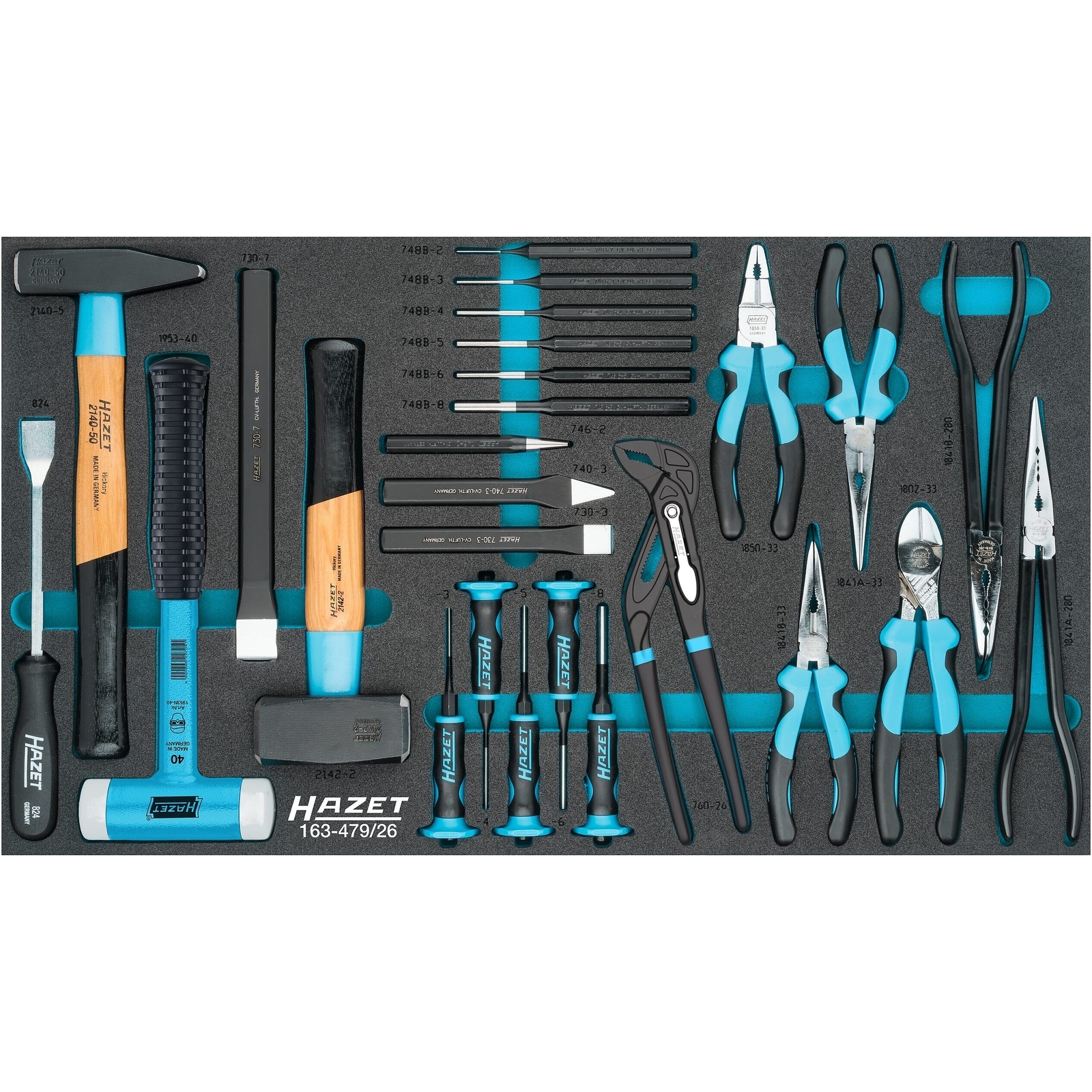 Jeu d'outils universels 26 pièces carré creux 1/4