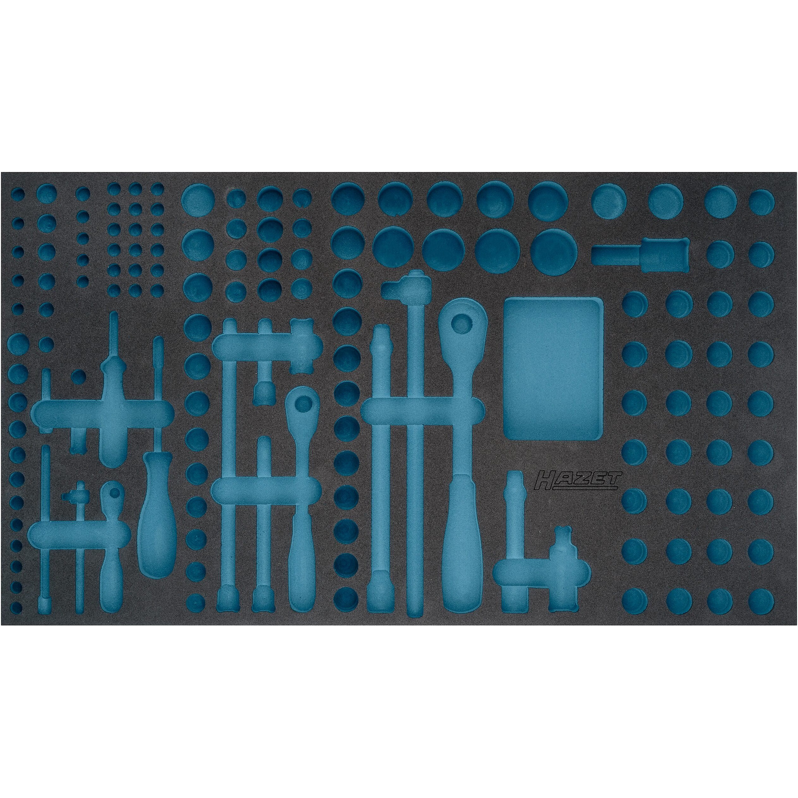 Garniture mousse souple bimatière 691 x 392 mm vide Safety-Insert-System HAZET - 163-481L