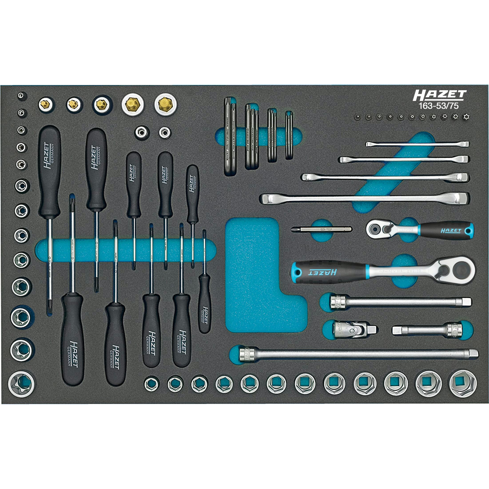Jeu d'outils 75 pièces carré creux 1/2