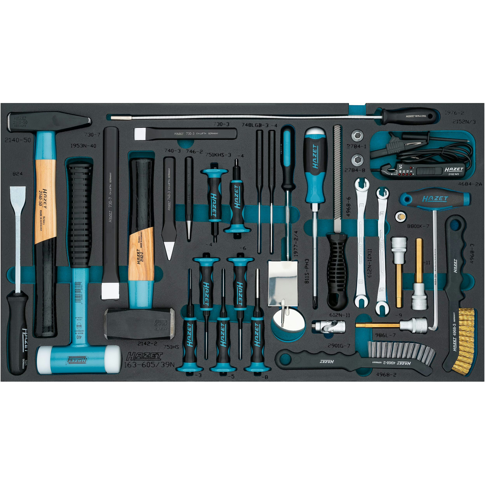 Jeu d'outils 39 pièces carré creux 1/2