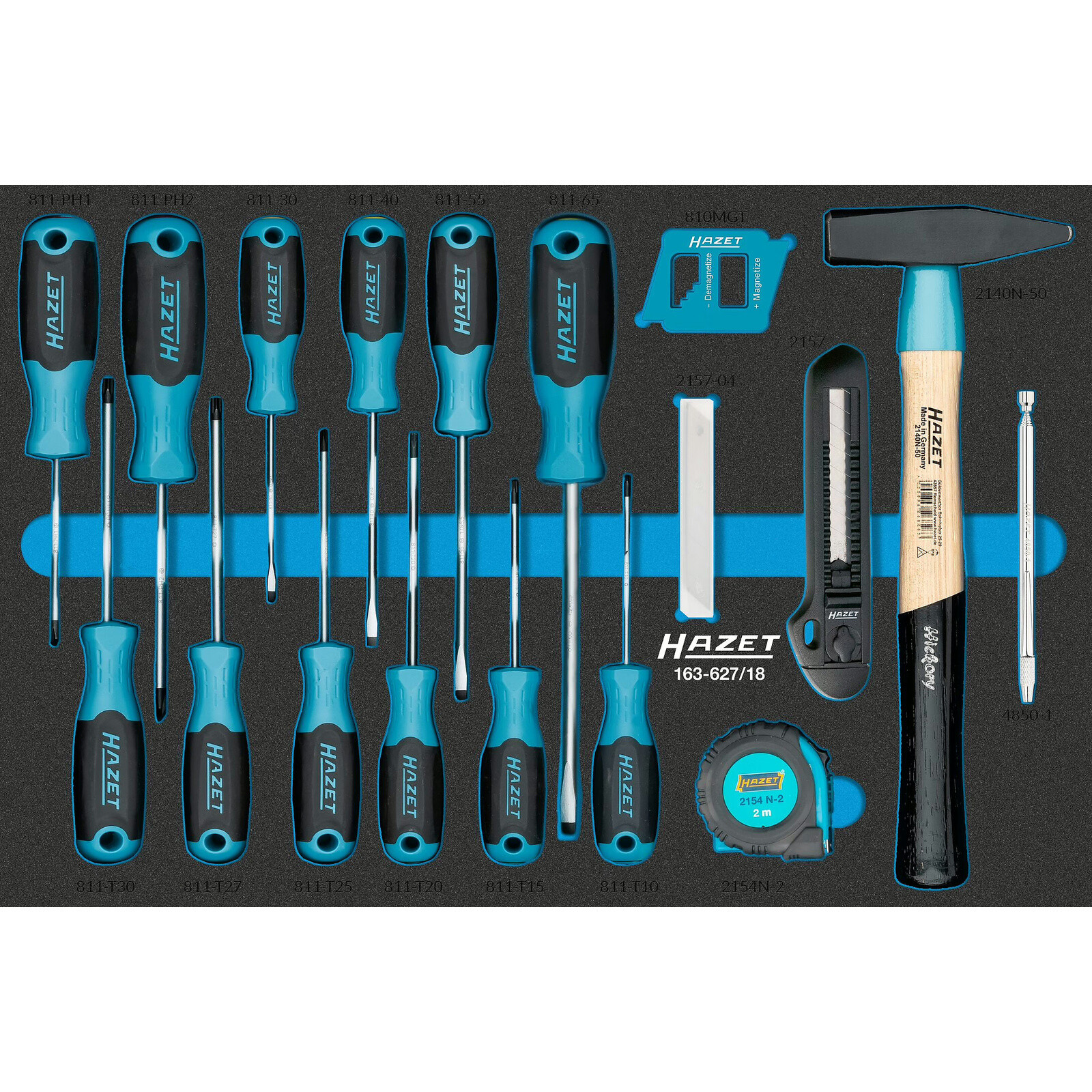Jeu d'outils 18 pièces carré creux 1/4