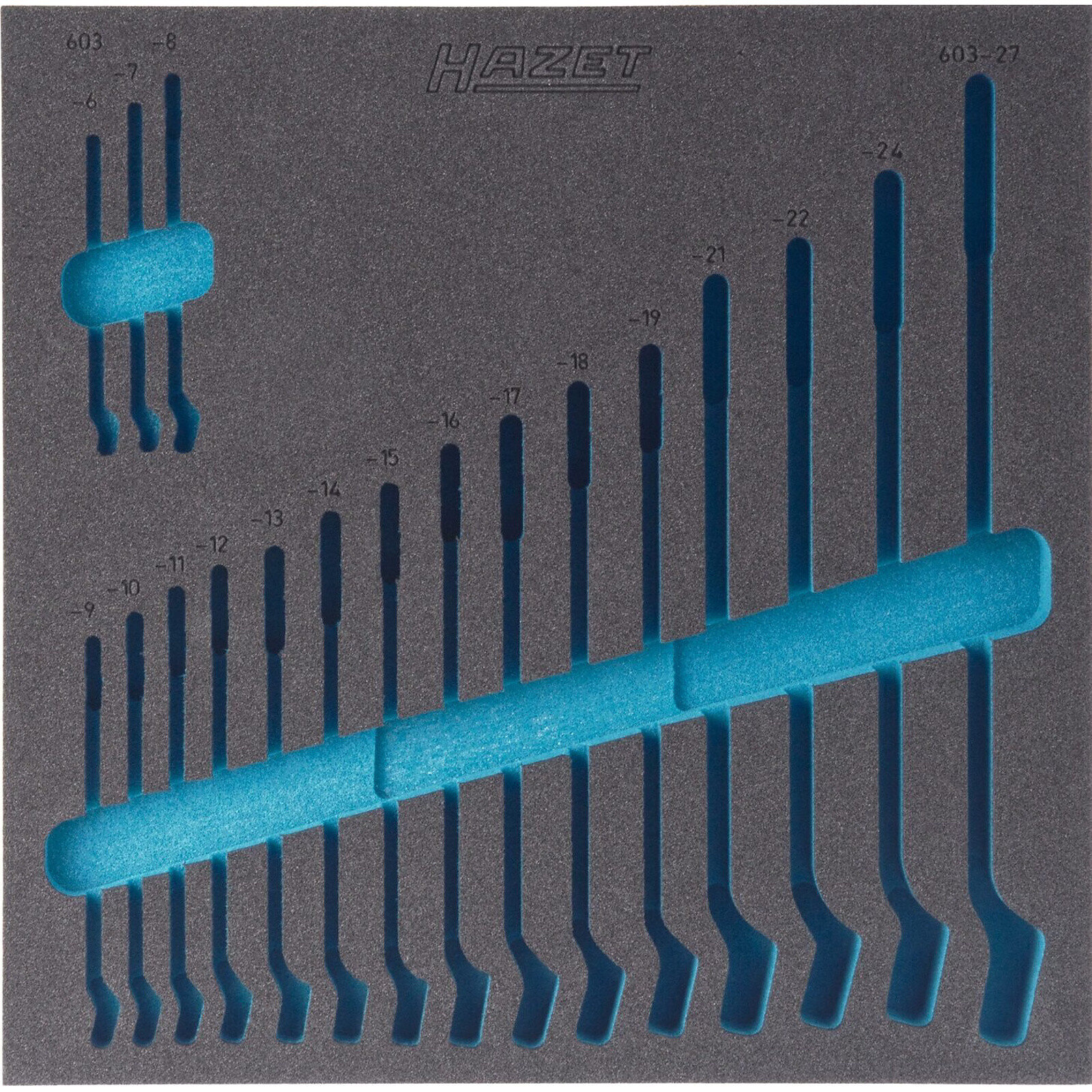 Garniture mousse souple bimatière 344 x 342 mm vide HAZET - 163-99L