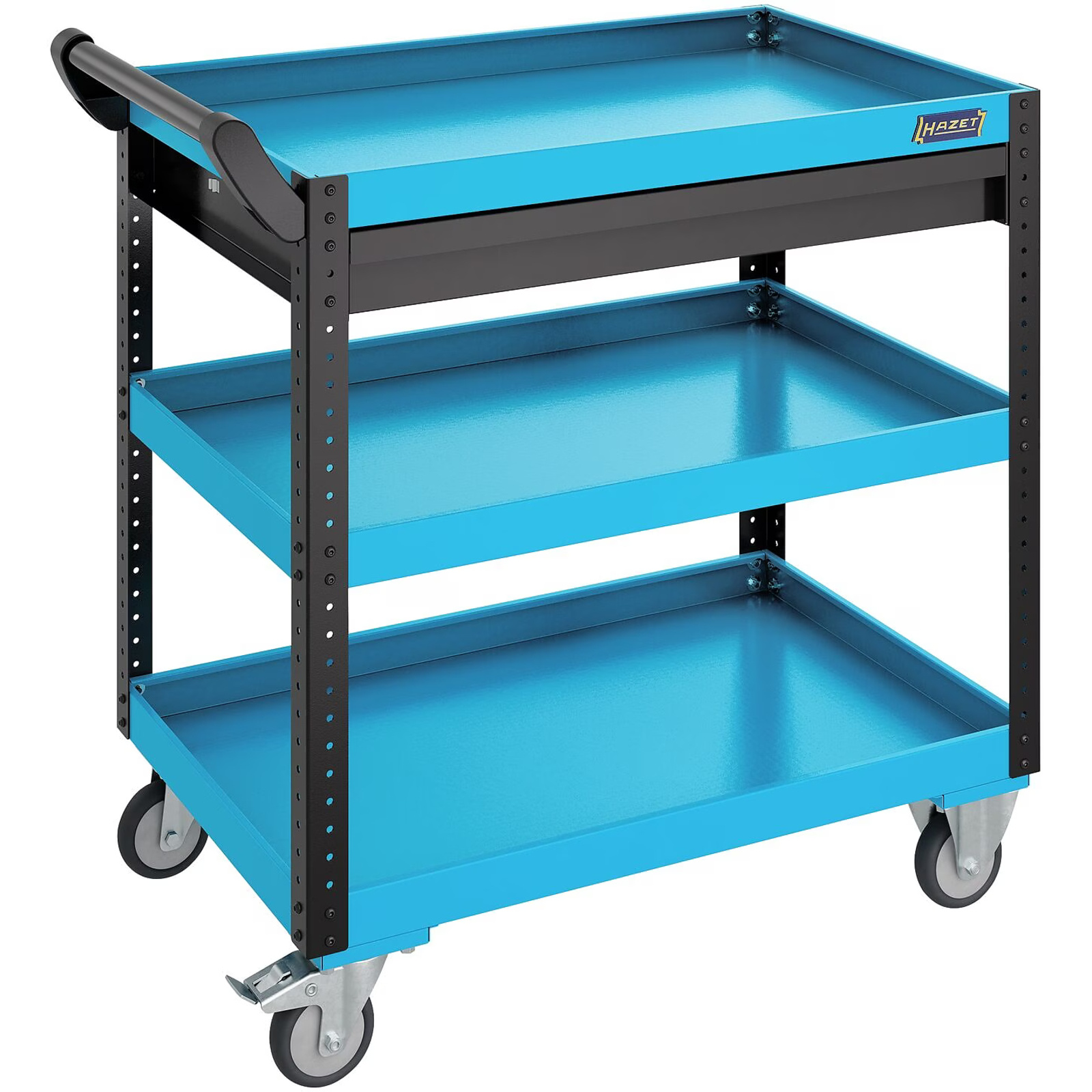 Servante d'atelier 890 x 542 x 899 mm avec tiroir plat 30 kg bleu HAZET HAZET - 167-3N